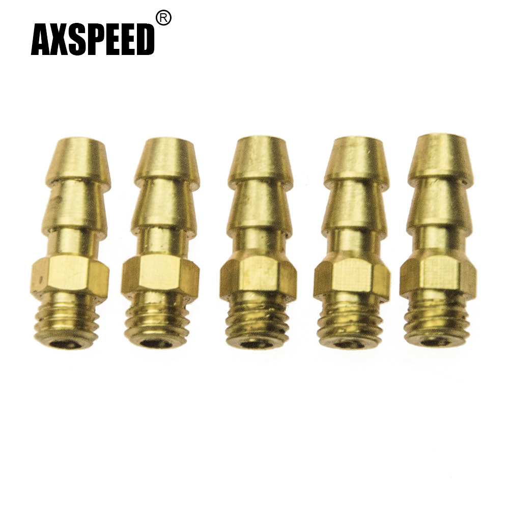 Spoke Nipple Brass - AXSPEED 5/10 Stück Messing M4/M5/M6 Gewinde