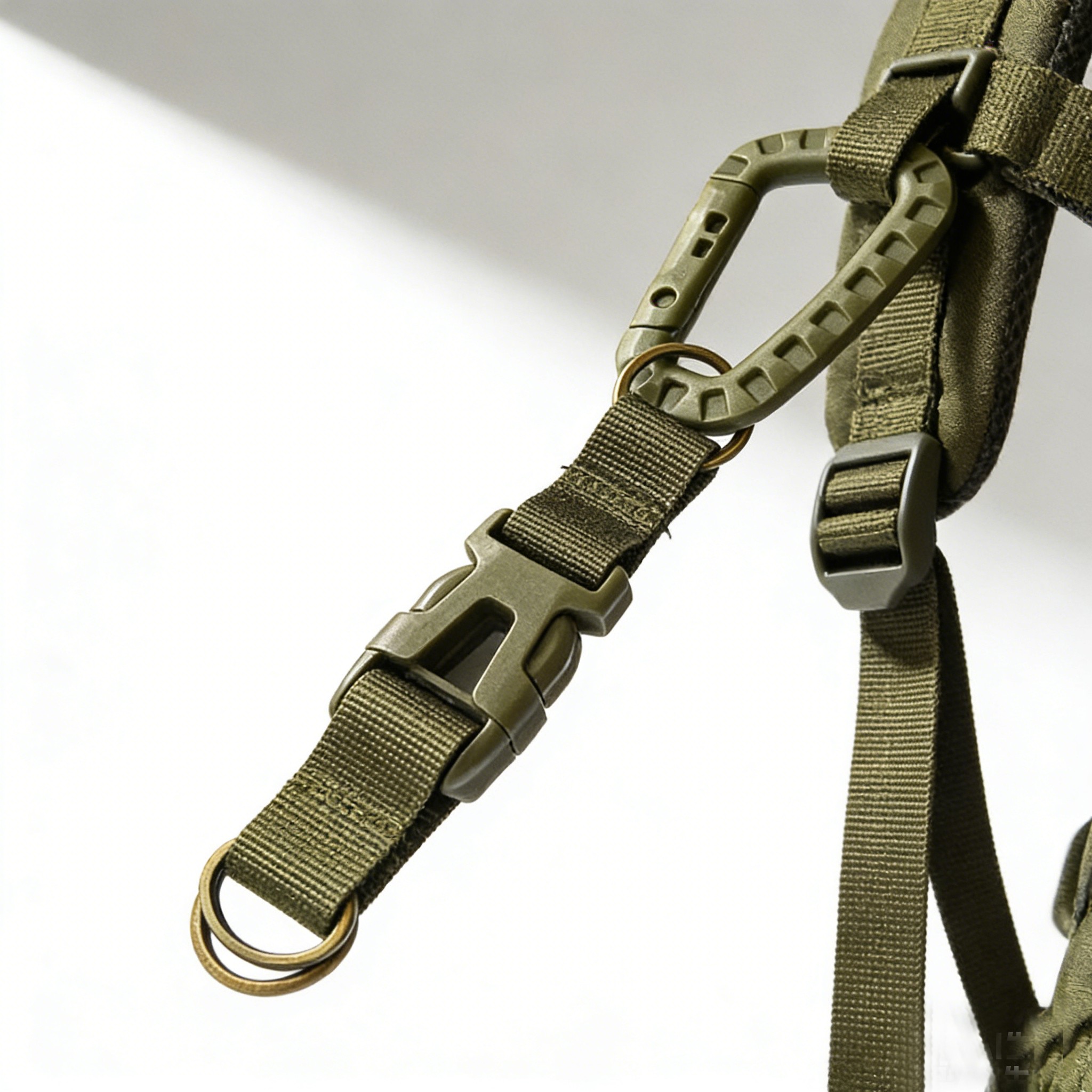 Chain Quick Link - Outdoor-Schlüsselanhänger, multifunktionaler Molle-Gurtband-Gürtelhaken, Bergsteigerrucksack, Schnellverschluss, Reisezubehör