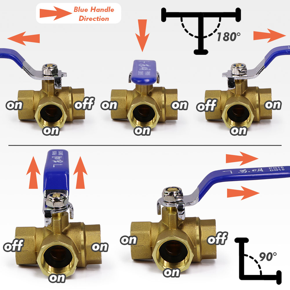 Messing-T-Kugelhahn-Adapter, 6 – Spoke Nipple Brass Bewertung und Preis